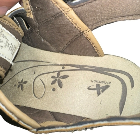 Athleta Tan Leather Sandals Women's US Size 10 EUR 41 ( EUC) - Picture 7 of 10